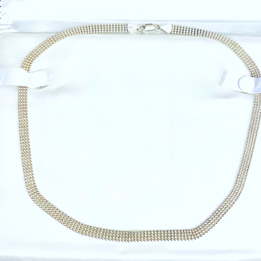 Sterling silver necklace.